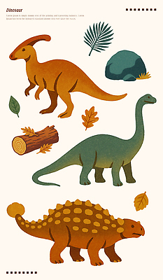 PSD 나무 동물 캐릭터 상징 컬러 일러스트 상상 자연 놀이 생명 동화 나뭇잎 숲 즐거움 공룡 생동감 국내일러스트 식물 감정 잎 파충류 생태계 파일형식