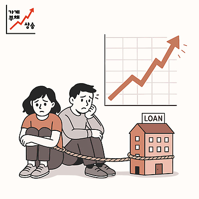 일러스트 통계 주택 사람 금융 경제 고통 투자 대출 빚 어려움 생존 국내일러스트 AI파일 감정 비즈니스 건물 파일형식 벡터