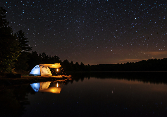 JPG 편집이미지 별 호수 여행 자연 밤하늘 휴식 텐트 풍경 야외 여름 반사 고요 별자리 캠핑 숲 편집실사 AI포토 AI콘텐츠 자연요소 계절 컨셉 하늘 레저 캠핑도구 야간 CG 생태계 파일형식
