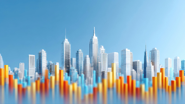 JPG 편집이미지 모션 하늘 거리 풍경 빌딩 여러명 일상 경제 도시 상업 층 스카이라인 고층 서류판 이미지편집 AI컴퓨터그래픽 AI콘텐츠 다수 사람 건물 라이프 사무용품 파일형식