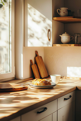 JPG 나무 편집이미지 커피 빵 탁자 아침 따뜻함 풍경 햇빛 주방 식사 편안함 커피잔 오브젝트 편집실사 AI포토 AI콘텐츠 주간 식물 음료 음식 가구 잔 태양 감각 CG 파일형식