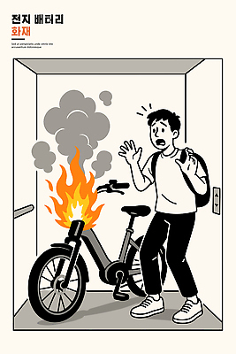 남자 생각 일러스트 불 경고 안전 건물 일상 연기 엘리베이터 예방 화재 안전수칙 긴급상황 신고 위기 전기자전거 국내일러스트 AI파일 자연요소 건축물 사람 라이프 자전거 긴급 사건 파일형식 벡터