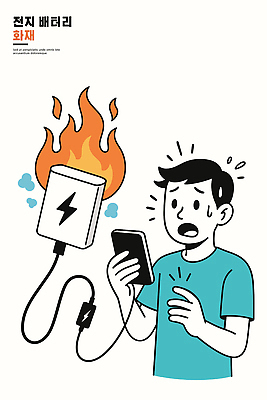 남자 일러스트 불꽃 스트레스 경고 안전 전자제품 핸드폰 기계 놀람 전원 전기에너지 위험 건전지 불안 화재 긴장 충전 전압 국내일러스트 AI파일 감정 컨셉 불 표정 사람 에너지 사건 파일형식 벡터