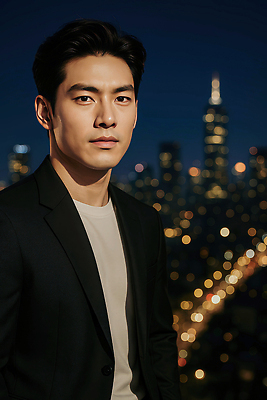 JPG 편집이미지 패션 남자 포즈 백그라운드 야경 사람 빛 매력적 도시 자신감 도심 심야 인기 의료성형뷰티 스타일 편집실사 AI인물포토 AI콘텐츠 감정 컨셉 야간 CG 파일형식 풍경_경치 AI포토
