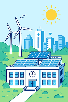 공원 현대건축 일러스트 자연 바람 기술 건물 초록색 도시풍경 자연보호 발전소 에너지 도시 풍력에너지 친환경 태양에너지 기후변화 효율 국내일러스트 AI파일 자연요소 건축물 공공시설 건축 컬러 컨셉 날씨 풍경 환경 변화 그린에너지 보호 생태계 파일형식 벡터