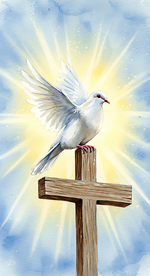 JPG 기독교 종교 예술 상징 십자가 일러스트 조류 하늘 창조 빛 평화 희망 기도 영혼 축복 백합 그림 열정 영광군 국내일러스트 AI일러스트 AI콘텐츠 동물 꽃 감정 컨셉 전라남도 파일형식