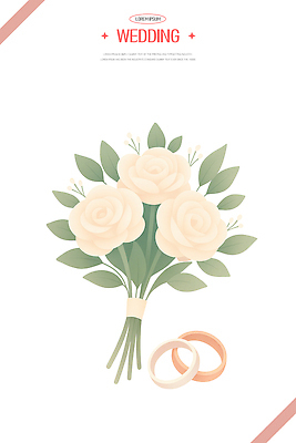 PSD 디자인 커플 기념일 행복 꽃다발 결혼 일러스트 결혼식 연꽃 사랑 장식 축하 반지 화사함 조화 뷰티풀 플로리스트 국내일러스트 직업 꽃 감정 컨셉 장신구 관계 이벤트 파일형식