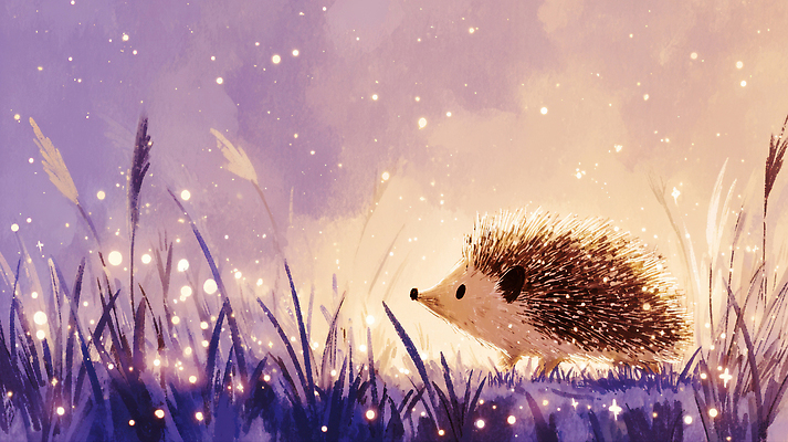 JPG 동물 야경 일러스트 자연 생명 바람 풍경 초원 평화 걷기 일몰 저녁 신비 생태계 감성 너구리 별빛 뷰티풀 색감 국내일러스트 AI일러스트 AI콘텐츠 자연요소 별 컨셉 포유류 모션 날씨 빛 노을 야간 파일형식 풍경_경치