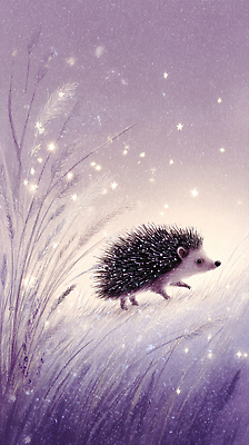 JPG 동물 이동 겨울 일러스트 모션 자연 밤하늘 생명 풍경 소리 고요 신비 생태계 소원 마법 별빛 고슴도치 뷰티풀 접착풀 환상 국내일러스트 AI일러스트 AI콘텐츠 계절 별 컨셉 포유류 하늘 문구용품 빛 풀_접착제 야간 파일형식