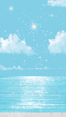 JPG 구름 물결 바다 일러스트 자연 하늘 바람 날씨 풍경 여름 파란색 빛 반짝임 햇빛 태양 평화 고요 수면 조화 청명 국내일러스트 AI일러스트 AI콘텐츠 자연요소 계절 컬러 컨셉 모션 물 생태계 파일형식