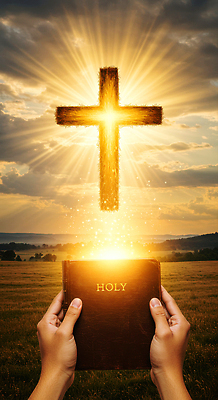 JPG 편집이미지 손 기독교 종교 십자가 하늘 조명 풍경 빛 햇빛 평화 성경 영혼 저녁 의료성형뷰티 이미지편집 AI컴퓨터그래픽 AI콘텐츠 컨셉 종교용품 신체부위 태양 야간 파일형식