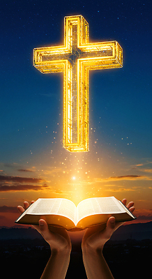 JPG 편집이미지 손 행복 종교 상징 십자가 하늘 빛 평화 믿음 성경 기도 저녁 영감 의료성형뷰티 이미지편집 AI컴퓨터그래픽 AI콘텐츠 감정 컨셉 종교용품 신체부위 야간 파일형식