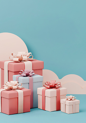 JPG 편집이미지 디자인 기념일 리본 컬러 하늘색 백그라운드 포장 선물 장식 상자 축제 분위기 크기 뷰티풀 이미지편집 AI포토 AI콘텐츠 컨셉 이벤트 파란색 파일형식