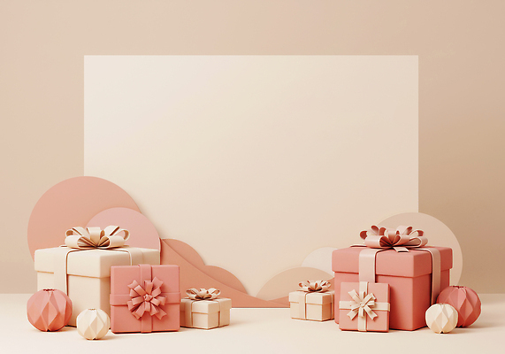 JPG 편집이미지 디자인 분홍색 백그라운드 크리스마스 포장 따뜻함 선물 장식 화장품 전시 생일 편안함 오브젝트 이미지편집 AI포토 AI콘텐츠 기념일 컬러 뷰티 감각 파일형식