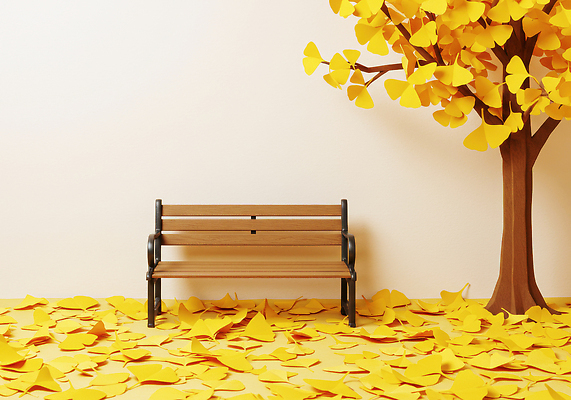 JPG 나무 편집이미지 디자인 꽃잎 예술 벤치 자연 실내 따뜻함 장식 인테리어 노란색 공간 방 편안함 루프탑 이미지편집 AI포토 AI콘텐츠 식물 꽃 컬러 의자 내부 파티 감각 생태계 파일형식