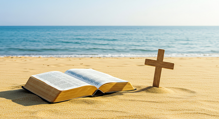 JPG 나무 편집이미지 종교 바다 십자가 자연 아침 풍경 모래사장 햇빛 평화 성경 기도 신성 편집실사 AI포토 AI콘텐츠 주간 식물 컨셉 종교용품 태양 CG 생태계 파일형식