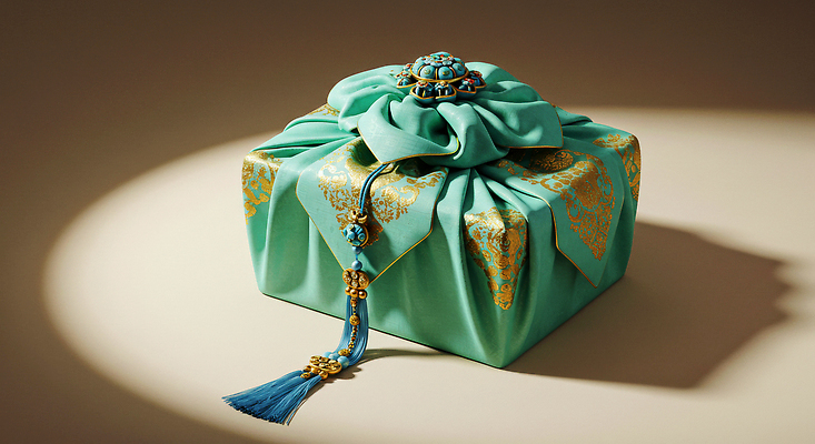 JPG 편집이미지 전통 문양 디자인 문화 하늘색 재료 포장 한국 장식 선물상자 추석 금색 고급 뷰티풀 편집실사 AI포토 AI콘텐츠 명절 아시아 컬러 컨셉 선물 파란색 상자 CG 파일형식