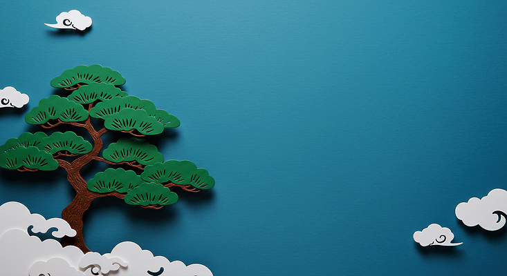 JPG 편집이미지 디자인 자연 목재 장식 소나무 페이퍼아트 공예 흰구름 색감 창의력 편집실사 AI포토 AI콘텐츠 나무 재료 취미 CG 생태계 파일형식 구름_자연