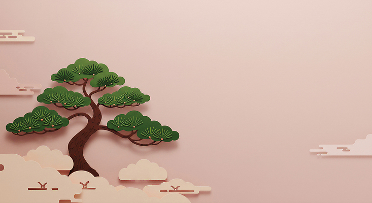 JPG 구름 편집이미지 디자인 컬러 백그라운드 자연 따뜻함 장식 인테리어 공간 소나무 감각 페이퍼아트 모던 그림 심플 편집실사 AI포토 AI콘텐츠 자연요소 나무 CG 생태계 파일형식