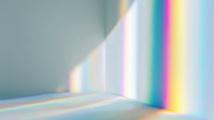 JPG 모양 편집이미지 디자인 예술 벽 컬러 창문 실내 빛 햇빛 반사 공간 분위기 스펙트럼 프리즘 몽환 편집실사 AI포토 AI콘텐츠 컨셉 내부 태양 CG 광학기기 파일형식