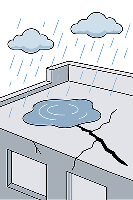 구름 일러스트 자연 지붕 날씨 야외 건물 물 환경 대기 도시 비 구조물 균열 옥상 웅덩이 흐림 상하수도 인프라 수분_꽃가루 국내일러스트 AI파일 자연요소 건축물 건축 모션 생태계 하수도 파일형식 벡터