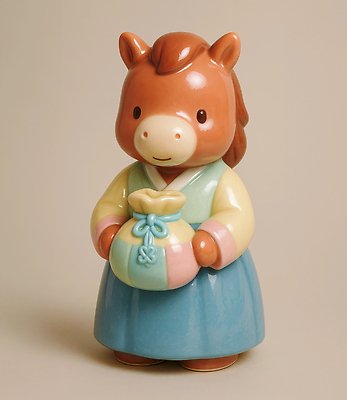 JPG 편집이미지 디자인 문화 인형 컬러 포즈 장식 귀여움 말_게임 도자기 한복 오브젝트 그림 아이템 창작 아기자기 편집3D 병오년 붉은말 AI컴퓨터그래픽 AI콘텐츠 한국전통 컨셉 3D 말_동물 전통의상 파일형식 2026년