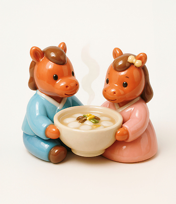 JPG 편집이미지 전통 인형 크리스마스 가족 한국 따뜻함 장식 기쁨 말_게임 도자기 한복 떡국 색감 편집3D 병오년 붉은말 AI컴퓨터그래픽 AI콘텐츠 한국전통 기념일 감정 아시아 한식 관계 3D 전통음식 말_동물 전통의상 파일형식 2026년