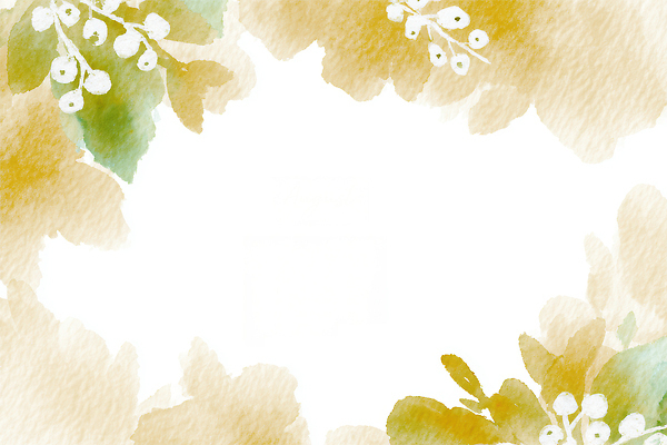 JPG 디자인 꽃 예술 컬러 백그라운드 잎 일러스트 자연 수채화 장식 초록색 공간 금색 부드러움 뷰티풀 생성 국내일러스트 AI일러스트 AI콘텐츠 식물 감각 생태계 파일형식