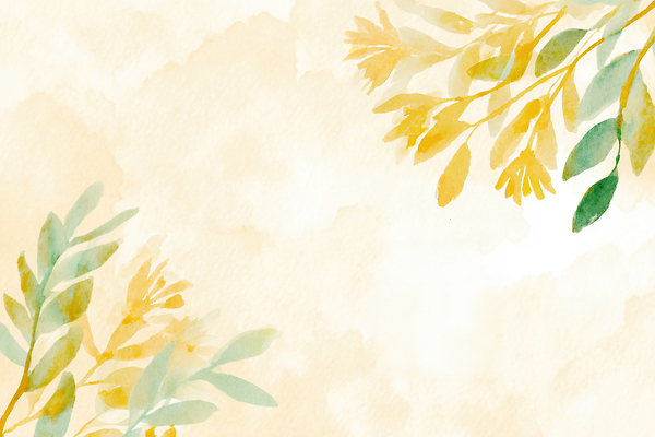 JPG 식물 디자인 예술 컬러 백그라운드 잎 패턴 일러스트 자연 수채화 그래픽 초록색 노란색 배열 모던 부드러움 감성 조화 국내일러스트 AI일러스트 AI콘텐츠 컨셉 무늬 감각 생태계 파일형식