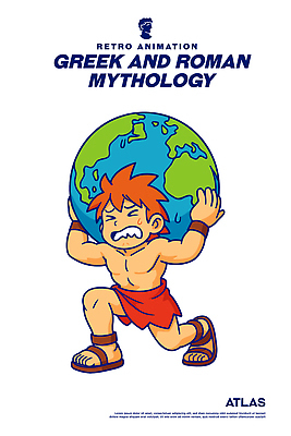 캐릭터 옷 남자 문화 지구 예술 상징 일러스트 근육 고대문명 이야기 세계 이미지 그리스로마신화 로마신화 아틀라스 전설 일러캐릭터 AI파일 사람 신화 파일형식 벡터