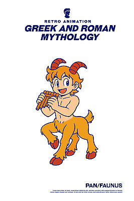 전통 행복 문화 음악 일러스트 상상 유머 전통의상 피리 신화 판 그리스로마신화 로마신화 색채 창의력 일러캐릭터 AI파일 캐릭터 감정 문화예술 목관악기 파일형식 벡터