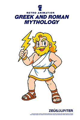 옷 남자 일러스트 우주 힘 금색 신 번개 그리스로마신화 정의 로마신화 전설 제우스 일러캐릭터 AI파일 캐릭터 종교 컬러 날씨 사람 신_종교 신화 파일형식 벡터