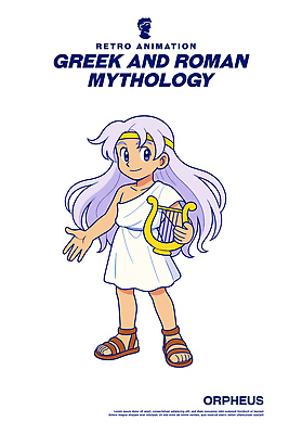 전통 드레스 문화 예술 음악 일러스트 미소 로마 그리스 복고 신화 하프 그리스로마신화 로마신화 전설 디지털아트 일러캐릭터 AI파일 오르페우스 캐릭터 옷 유럽 현악기 문화예술 표정 이탈리아 파일형식 벡터