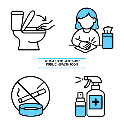 아이콘 건강 위생용품 건강관리 환경 청결 위생 청소 화장실 예방 금연 소독제 손세정제 2D아이콘 AI파일 캠페인 생활용품 관리 사회이슈 세정제 파일형식 벡터