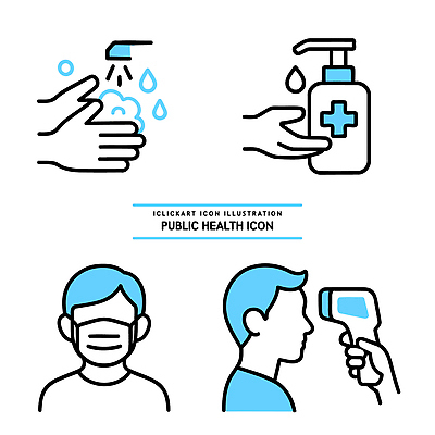 아이콘 손 건강 마스크 사람 물 바이러스 위생 씻기 예방 감염 박테리아 체온 소독제 사회적거리두기 2D아이콘 AI파일 자연요소 캠페인 의학 신체부위 청결 파일형식 벡터