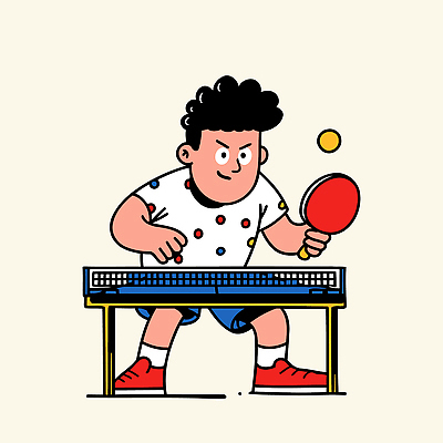 스포츠 일러스트 공 성공 협력 기술 소년 친구 운동 경쟁 게임 라켓 우승 목표 탁구 집중 연습 즐거움 열정 대회 국내일러스트 AI파일 남자 감정 어린이 스포츠용품 컨셉 관계 놀이 건강 구기 최고 파일형식 벡터