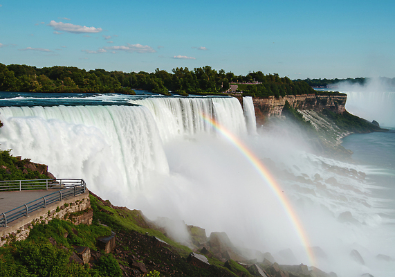 JPG 편집이미지 여행 무지개 자연 하늘 아침 풍경 물 폭포 바위 수증기 나이아가라폭포 녹지 편집실사 AI포토 AI콘텐츠 주간 자연요소 돌_바위 CG 생태계 나이아가라 파일형식