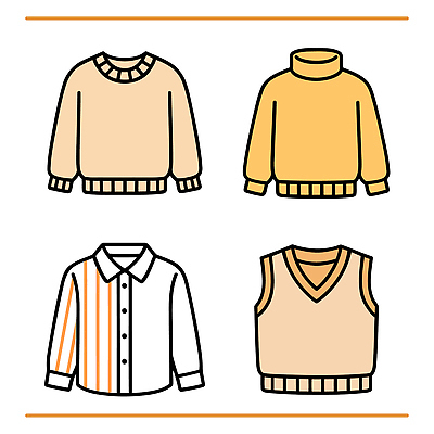 디자인 옷 패션 남자 컬러 셔츠 패턴 일러스트 유행 봄 가을 스웨터 모던 니트 스타일 국내일러스트 AI파일 계절 상의 무늬 사람 파일형식 벡터