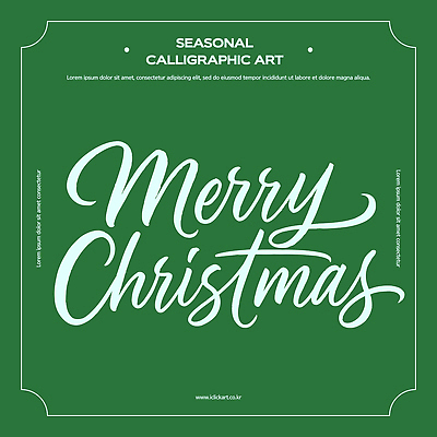 한국전통 기념일 컬러 컨셉 이벤트 취미 파일형식 벡터 서예 디자인 크리스마스 인사말 그림 손글씨 초록색 계절 장식 예술 표현 메시지 축제 전통 뷰티풀 창의성 공예 축하 문화 AI파일 국내일러스트 일러스트
