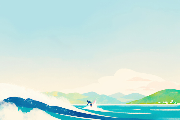 JPG 수영복 여유 스포츠 파도 바다 일러스트 모션 자연 물놀이 하늘 바람 해변 여름 자유 서핑 즐거움 서퍼 강렬 국내일러스트 AI일러스트 AI콘텐츠 자연요소 옷 계절 감정 컨셉 놀이 날씨 운동선수 수상스포츠 생태계 파일형식