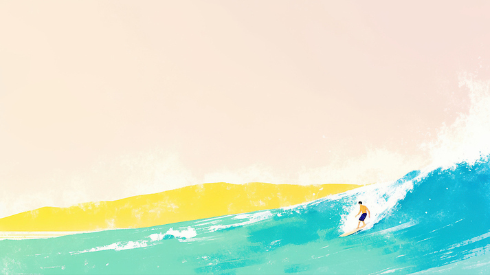 JPG 감정 스포츠 파도 바다 컬러 일러스트 자연 하늘 사람 해변 일상 여름 레포츠 수영 일몰 서핑 수면 즐거움 수평선 액티비티 국내일러스트 AI일러스트 AI콘텐츠 계절 레저 라이프 물 노을 수상스포츠 생태계 파일형식