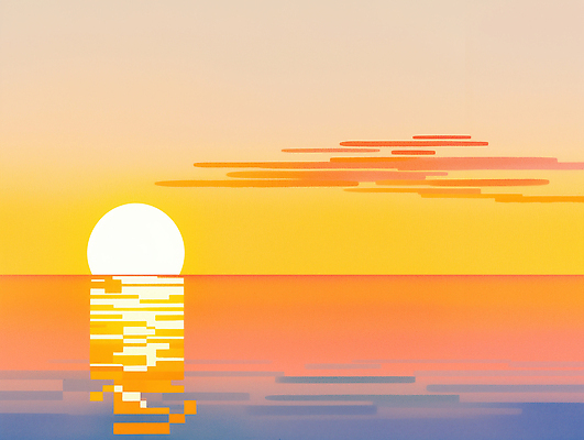 JPG 응시 감정 바다 컬러 일러스트 자연 하늘 풍경 일상 태양 평화 노을 일몰 수면 저녁 조용 뷰티풀 수평선 차분 국내일러스트 AI일러스트 AI콘텐츠 자연요소 시선 컨셉 라이프 물 야간 생태계 파일형식