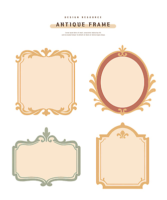 모양 디자인 예술 컬러 패턴 일러스트 아이디어 프레임 그래픽 장식 디지털 자료 앤티크 빈티지 클래식 설정 창작 스타일 국내일러스트 AI파일 컨셉 무늬 파일형식 벡터