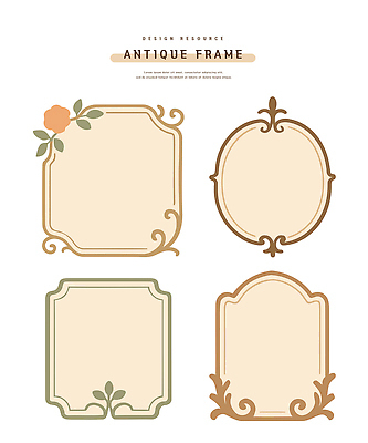 모양 디자인 예술 컬러 백그라운드 일러스트 문구용품 프레임 그래픽 장식 디지털 앤티크 작업 국내일러스트 AI파일 오브젝트 파일형식 벡터
