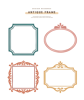 모양 디자인 컬러 백그라운드 패턴 일러스트 탁자 프레임 그래픽 장식 앤티크 오브젝트 그림 작품 자원 꾸미기 창작 국내일러스트 AI파일 카드프레임 가구 무늬 미술 파일형식 벡터