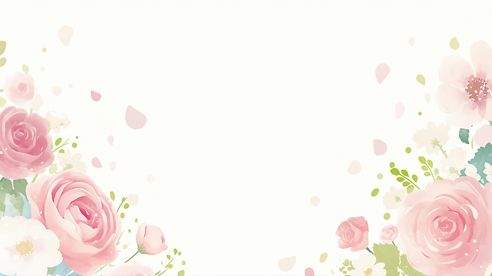 JPG 디자인 꽃잎 꽃 분홍색 컬러 백그라운드 일러스트 자연 페인팅 사랑 장식 장미 새싹 화환 봄 부드러움 화사함 조화 뷰티풀 국내일러스트 AI일러스트 AI콘텐츠 식물 계절 감정 컨셉 감각 생태계 파일형식