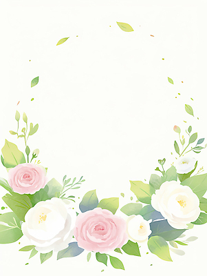 JPG 식물 디자인 꽃 예술 분홍색 백그라운드 패턴 일러스트 자연 수채화 프레임 장식 화환 공백 흰색 신선 원형 부드러움 청량 국내일러스트 AI일러스트 AI콘텐츠 도형 컬러 무늬 감각 생태계 파일형식