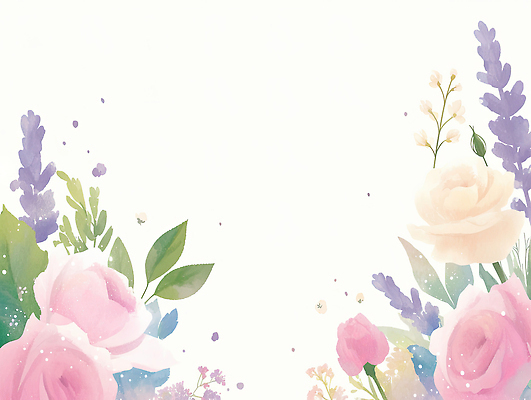 JPG 디자인 꽃 컬러 백그라운드 패턴 일러스트 자연 수채화 장식 여름 햇빛 장미 평화 로맨틱 그림 부드러움 화사함 조화 라벤더 뷰티풀 국내일러스트 AI일러스트 AI콘텐츠 식물 계절 컨셉 무늬 태양 감각 허브 생태계 파일형식