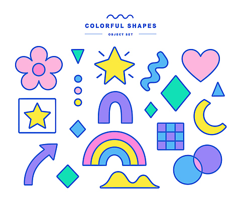 모양 도형 디자인 예술 컬러 패턴 일러스트 추상 형상 그래픽 색칠 윤곽 기하학 구성 뷰티풀 창의성 국내일러스트 AI파일 무늬 파일형식 벡터