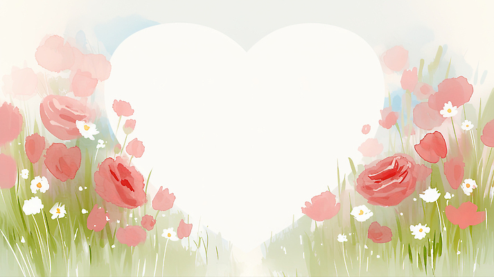 JPG 식물 커플 꽃 감정 분홍색 꽃밭 일러스트 자연 사랑 풍경 초원 공간 하트 연애 화사함 뷰티풀 순간 국내일러스트 AI일러스트 AI콘텐츠 모양 컬러 컨셉 관계 생태계 파일형식